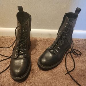Steve Madden Tornado Combat Boots, Sz 8.5